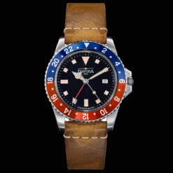 Davosa Vintage Diver Quartz Blue/Red -SurvGear Shop DAVOS 162.500.95 67667.1646668340
