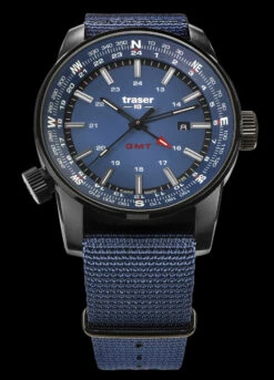 Traser H3 P68 Pathfinder GMT -SurvGear Shop H3 P68 GMT BLUE TXTSTRP 04328.1688569411