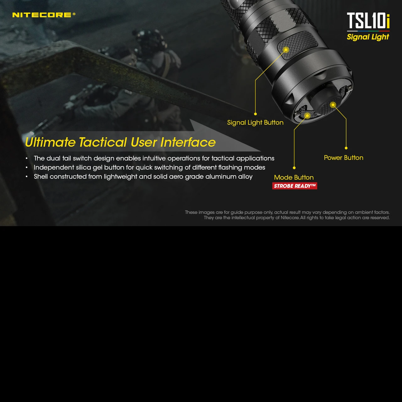 Nitecore TSL10i Tail Cap With Signal Light 1 Nitecore TSL10i Tail Cap With Signal Light