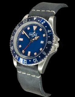 Davosa Vintage Diver Quartz Blue -SurvGear Shop davos 162 500 45 53086.1646670613