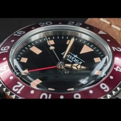 Davosa Vintage Diver Quartz Burgundy -SurvGear Shop davos 162.500.65det3 63920.1646669661