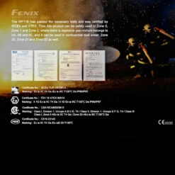 Fenix WF11E Intrinsically Safe Torch -SurvGear Shop fenix wf11edet4 79487.1587421786