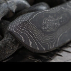 Alabama Damascus Skinner Blade Blank -SurvGear Shop ADS032det2 04785.1614940558