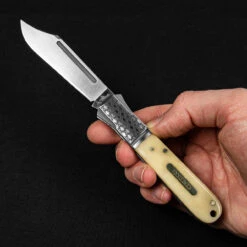 Andre De Villiers Gambler Bone NLA Folding Knife -SurvGear Shop ADV GAMB BONE NLA 18355.1672829801.1280.1280 43451.1672839563