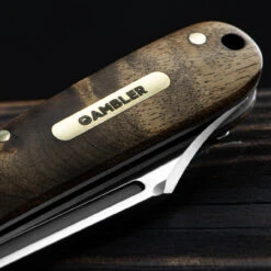 Andre De Villiers Gambler Burlwood NLA Folding Knife -SurvGear Shop ADV GAMB WOOD NLA.5 25387.1672843737.1280.1280 40562.1672844613