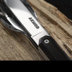 Akinod 12H34 Magnetic Cutlery Set Ebony -SurvGear Shop AKI01M00004 56178.1616595308