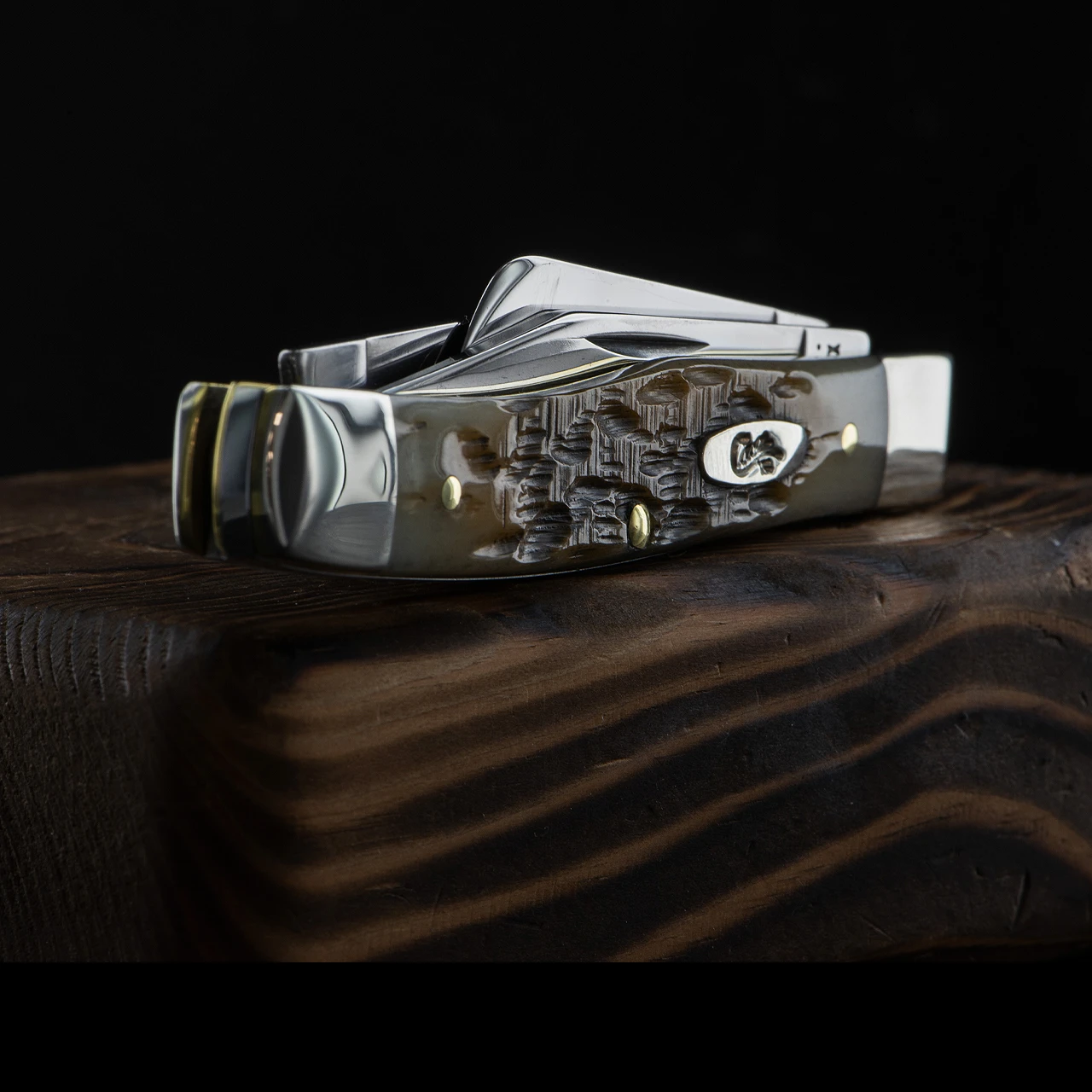 Case Stockman Amber Bone Carbon 3 Case Stockman Amber Bone Carbon - Image 3