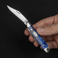 Case Peanut Blue Pearl Folding Knife -SurvGear Shop CA23446 30775.1688044599