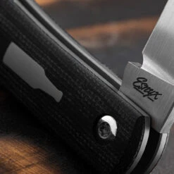 Esnyx Beer Buster Jr Micarta Folding Knife -SurvGear Shop ESNBBJSJ42.4 57432.1694792454.1280.1280 09072.1695120451