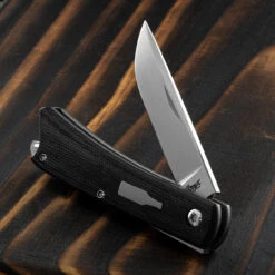 Esnyx Beer Buster Jr Micarta Folding Knife -SurvGear Shop ESNBBJSJ42.5 71673.1694792454.1280.1280 84595.1695120451