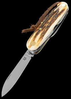 Fox Multipurpose Pocket Knife Stag 7 -SurvGear Shop FOX 226 7 SCE02 50572.1678276056