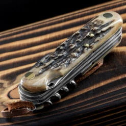 Fox Multipurpose Pocket Knife Stag 8 13 Fox Multipurpose Pocket Knife Stag 8 -SurvGear Shop FOX 2268 SCE.1 95964.1678276555