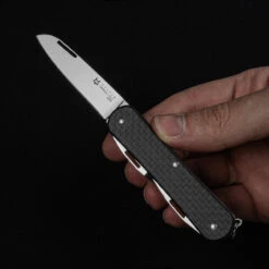 Fox Vulpis 5 Carbon Fibre Penknife 12 Fox Vulpis 5 Carbon Fibre Penknife -SurvGear Shop FOX FX VP130 SF5CF 98716.1688656809