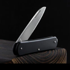 Fox Vulpis 1 Aluminium Penknife -SurvGear Shop FOX FX VP130BK4det6 51331.1686582623