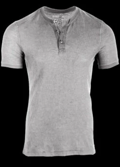 TAD Primer Cotton Henley Short Sleeve Ghost