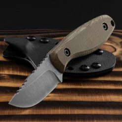 JWK Small Meridian Field Knife - Green -SurvGear Shop JWK SMFFK ODG AEBL.4 56651.1690199638.1280.1280 68864.1690276216