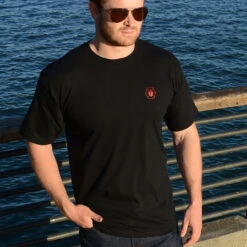 Kitanica Embroidered T-Shirt Small -SurvGear Shop KIT ETSHIRT BLK RED S 24615.1669901852