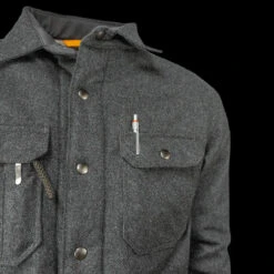 Prometheus Shearling Mountain Jacket Grey Tweed -SurvGear Shop PDW 30112501 23281.1692267278.1280.1280 13495.1692267317