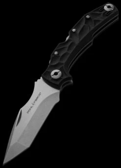 Pohl Force Bravo Two Classic Black Folding Knife -SurvGear Shop POHL 1078 93076.1690215612