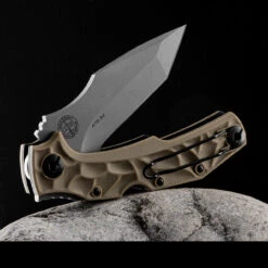 Pohl Force Bravo Two Classic FDE Folding Knife -SurvGear Shop POHL 1079.4 84710.1690215750