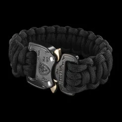 RCP AustriAlpin COBRA Paracord Bracelet Black -SurvGear Shop RCP PB BK BLK 803 15403.1665490943