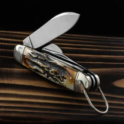 Rough Rider Kamp King Cinnamon Folding Knife -SurvGear Shop RR2424.4 92880.1685442924