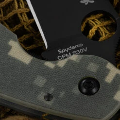 Spyderco Mili Digi Camo Black Blade Folding Knife 8 Spyderco Mili Digi Camo Black Blade Folding Knife -SurvGear Shop SC36GPCMOBK.3 78866.1695729085