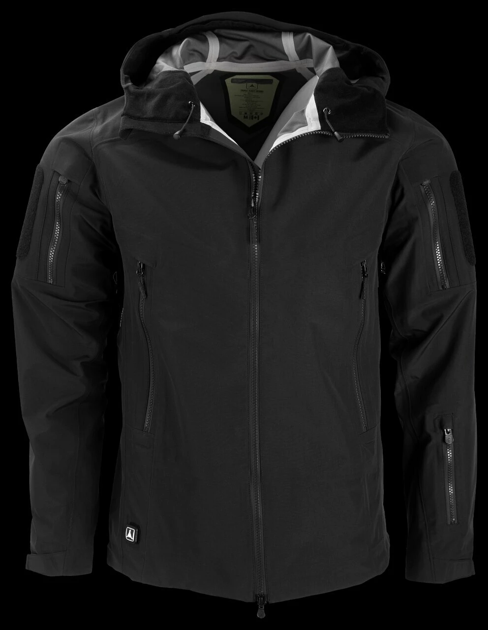 TAD Stealth Hoodie LT Patched Black 1 TAD Stealth Hoodie LT Patched Black