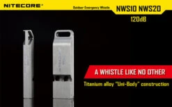Nitecore Single Chamber Whistle -SurvGear Shop nitecore nws10det 03520.1587389198