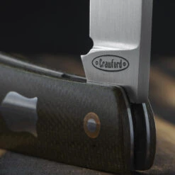 Chris Crawford Custom EDC-B Slipjoint Olive -SurvGear Shop olive4 14789.1687969154