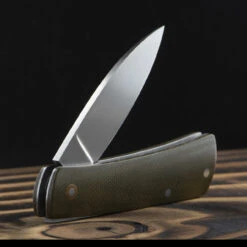 Chris Crawford Custom EDC-B Slipjoint Olive -SurvGear Shop olive 08493.1687968943