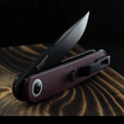 Kizer Squidward Richlite Red Folding Knife -SurvGear Shop squidardrichlitedet2 76542.1686929123